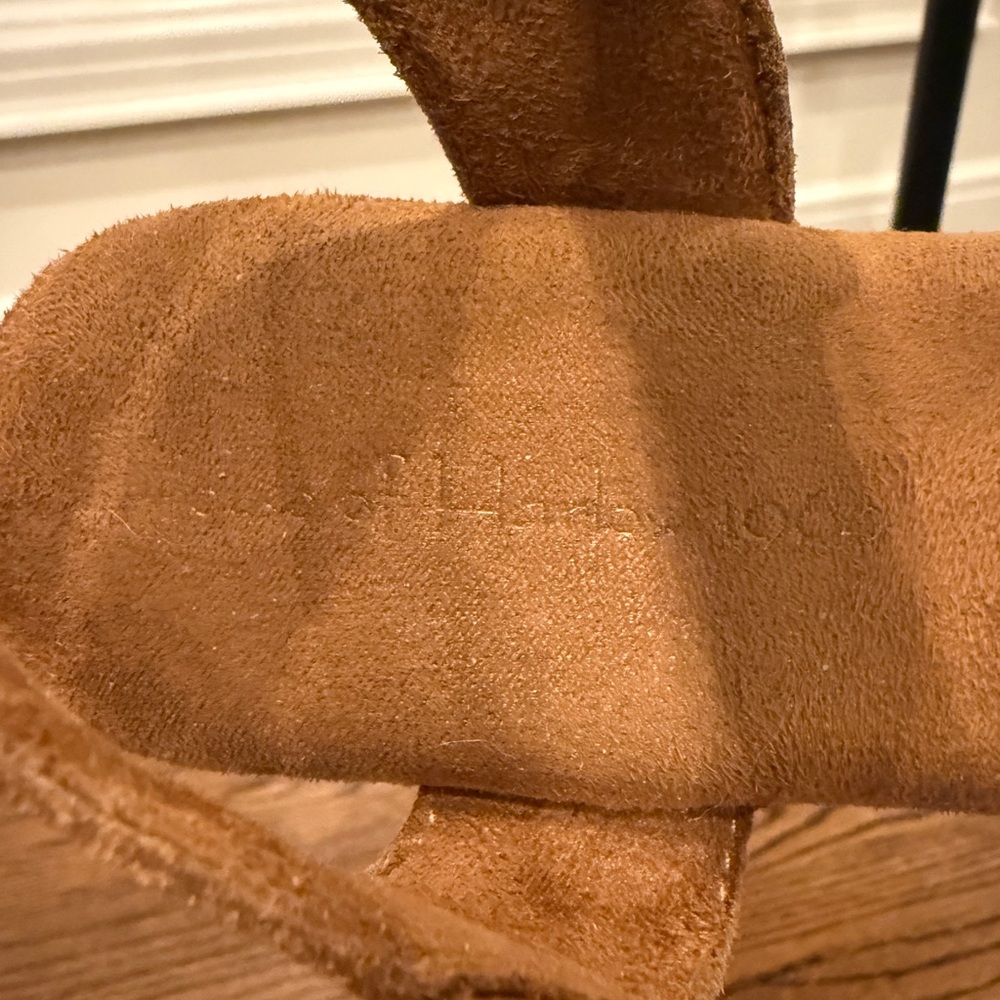 House of Harlow 1960 Tan Suede Platform Clogs with Studs Size 8.5 - Picture 12 of 16